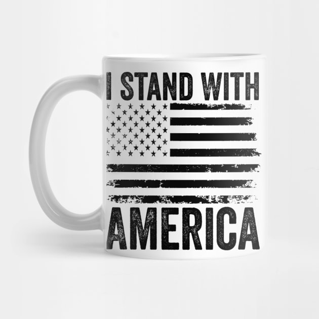 I Stand With America – Patriotic American Flag Design by ArtistTee ⭐⭐⭐⭐⭐